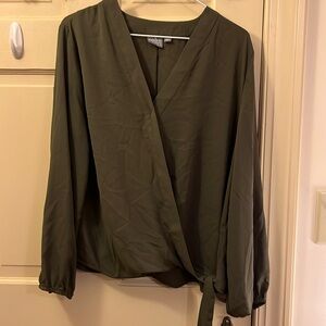 Green blouse